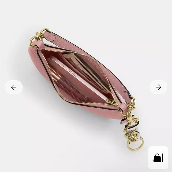 Coach Mini Payton Bag in Gold/Pink Petal Shoulder Bag Gold CEL08 NWT - Picture 4 of 8